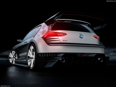 Volkswagen GTI Supersport Vision Gran Turismo Concept 2015 wooden framed poster