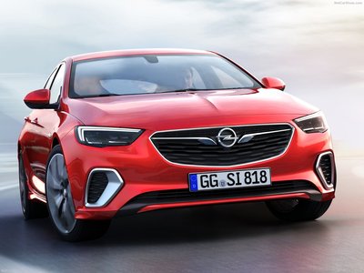 Opel Insignia GSi 2018 metal framed poster