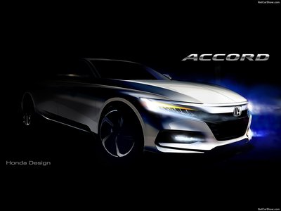 Honda Accord 2018 Poster with Hanger