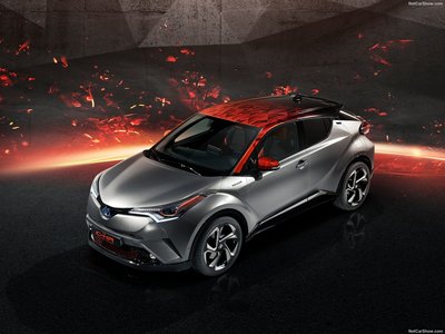 Toyota C-HR Hy-Power Concept 2017 metal framed poster