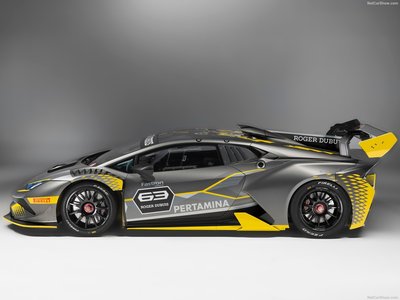 Lamborghini Huracan Super Trofeo Evo Racecar 2018 metal framed poster