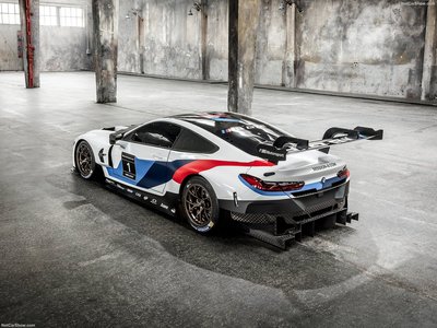 BMW M8 GTE Racecar 2018 Poster with Hanger