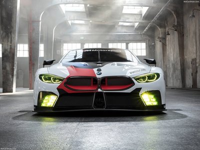 BMW M8 GTE Racecar 2018 Poster with Hanger