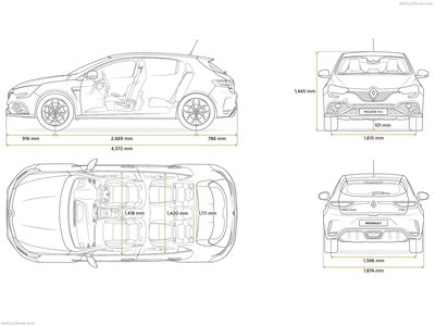 Renault Megane RS 2018 stickers 1321544