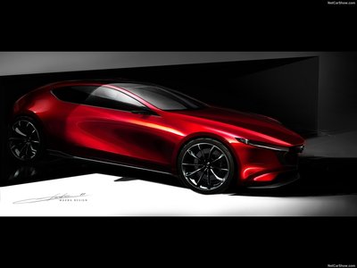 Mazda Kai Concept 2017 metal framed poster