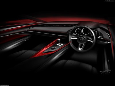 Mazda Kai Concept 2017 wooden framed poster