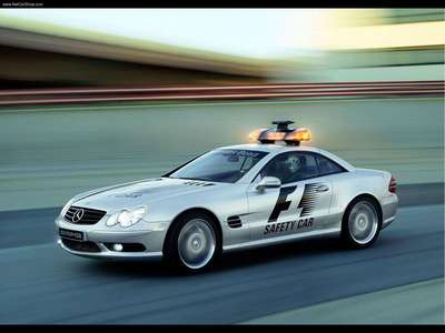Mercedes-Benz SL55 AMG F1 Safety Car 2003 Poster with Hanger