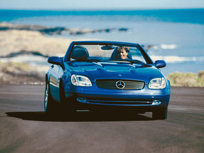 Mercedes-Benz SLK Roadster 1999 metal framed poster