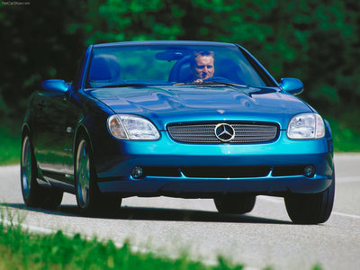 Mercedes-Benz SLK Roadster 1999 Poster with Hanger