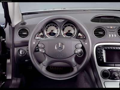 Mercedes-Benz SL55 AMG 2003 wooden framed poster