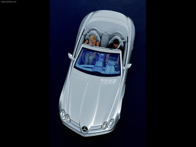 Mercedes-Benz Vision SLR Roadster Concept 1999 metal framed poster