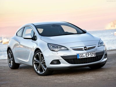 Opel Astra GTC 2012 canvas poster