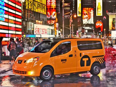 Nissan NV200 Taxi 2014 Poster with Hanger