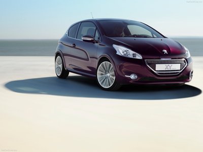Peugeot 208 XY Concept 2012 wooden framed poster