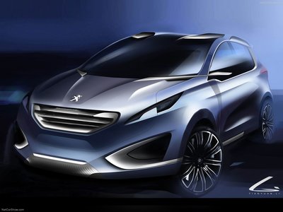 Peugeot Urban Crossover Concept 2012 Poster with Hanger
