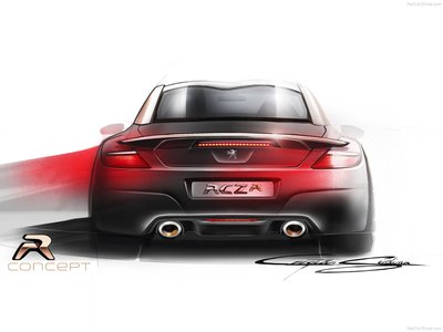 Peugeot RCZ R Concept 2012 poster