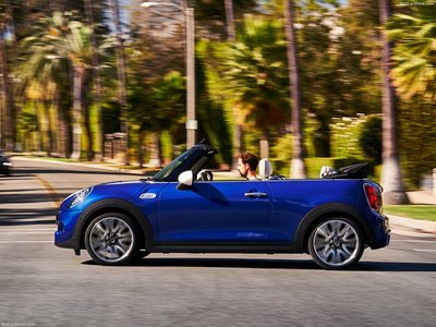Mini Cooper S Convertible 2019 Poster with Hanger