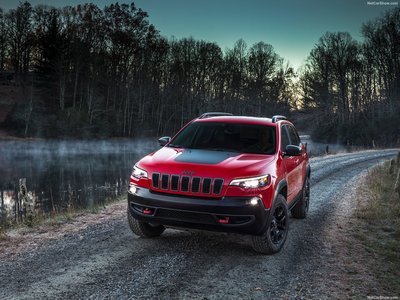 Jeep Cherokee 2019 wooden framed poster