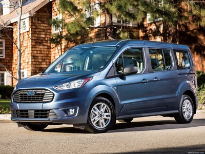 Ford Transit Connect Wagon 2019 Poster with Hanger