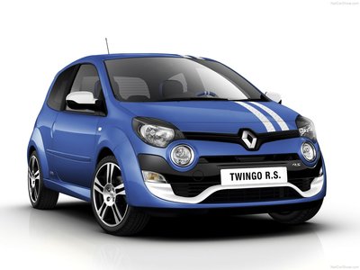 Renault Twingo RS 2012 wooden framed poster