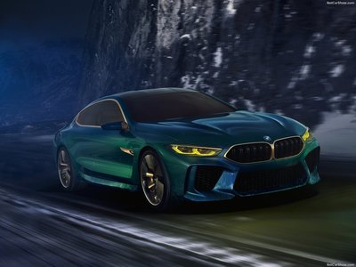 BMW M8 Gran Coupe Concept 2018 metal framed poster