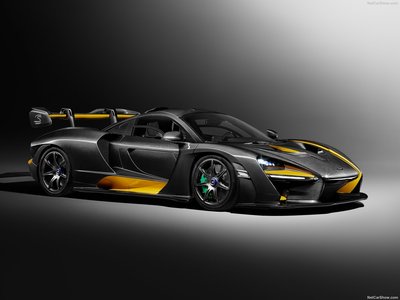 McLaren Senna Carbon Theme by MSO 2019 Poster with Hanger