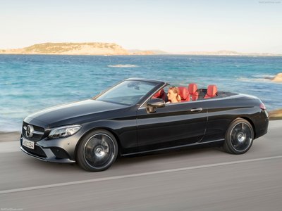 Mercedes-Benz C-Class Cabriolet 2019 Poster with Hanger