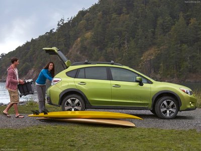 Subaru XV Crosstrek Hybrid 2014 Poster with Hanger