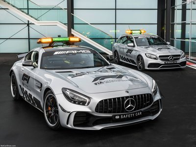 Mercedes-Benz AMG GT R F1 Safety Car 2018 Poster with Hanger