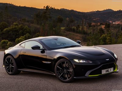 Aston Martin Vantage Onyx Black 2019 canvas poster