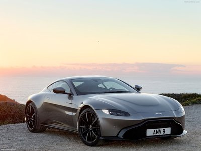 Aston Martin Vantage Tungsten Silver 2019 poster