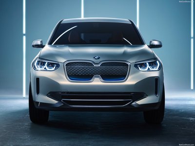 BMW iX3 Concept 2018 metal framed poster