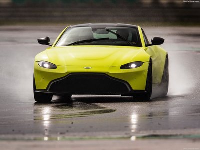 Aston Martin Vantage Lime Essence 2019 poster