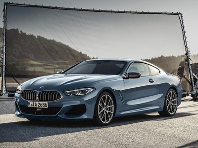 BMW 8-Series Coupe 2019 wooden framed poster