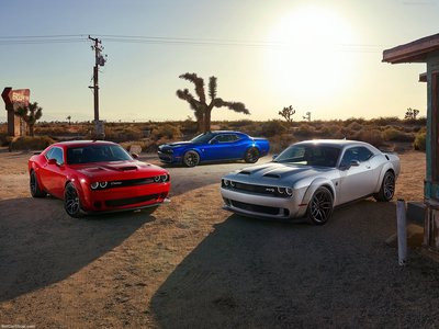 Dodge Challenger 2019 metal framed poster