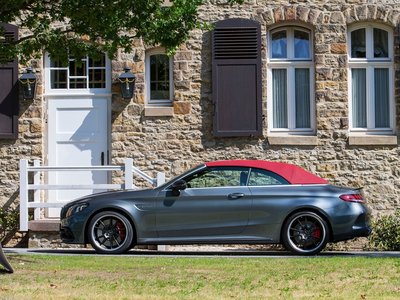 Mercedes-Benz C63 S AMG Cabriolet 2019 Poster with Hanger