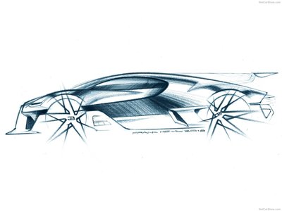 Bugatti Divo 2019 metal framed poster