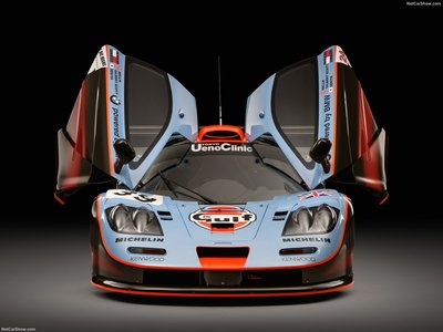 McLaren F1 GTR Longtail 25R 1997 metal framed poster
