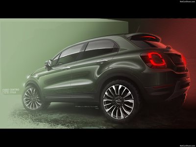 Fiat 500X 2019 Poster with Hanger