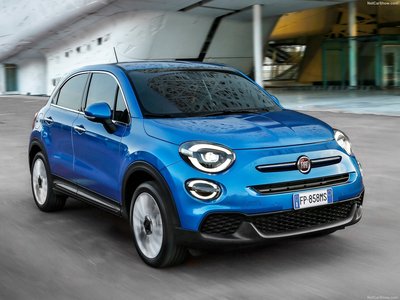 Fiat 500X 2019 canvas poster