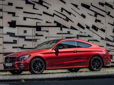 Mercedes-Benz C-Class Coupe 2019 metal framed poster