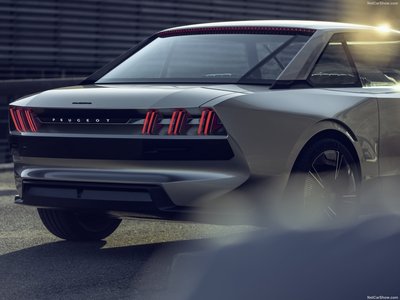 Peugeot e-Legend Concept 2018 canvas poster