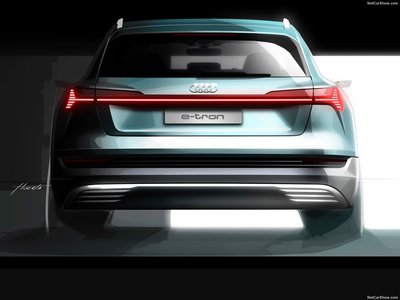 Audi e-tron 2020 metal framed poster