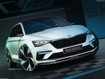 Skoda Vision RS Concept 2018 Poster with Hanger