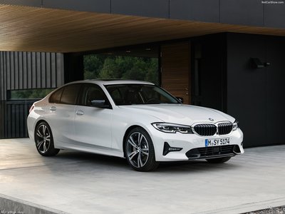 BMW 3-Series 2019 wooden framed poster