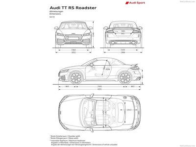 Audi TT RS Roadster 2020 canvas poster