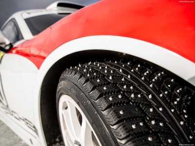 Porsche Cayman GT4 Rallye Concept 2019 metal framed poster