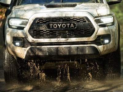 Toyota Tacoma 2020 wooden framed poster