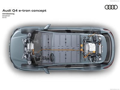 Audi Q4 e-tron Concept 2019 canvas poster
