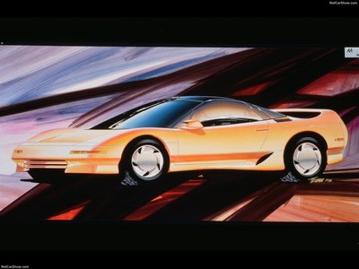 Acura NSX 1991 canvas poster